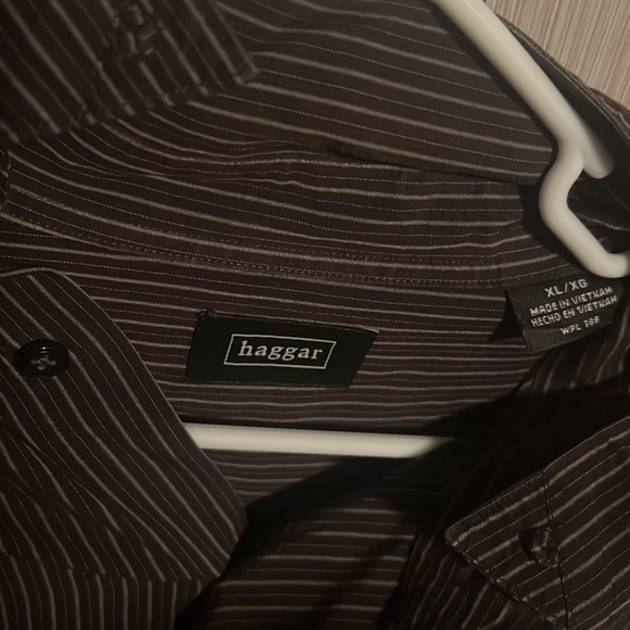 Husband never worn. Nice stripped long sleeve. - Picture 2 of 3